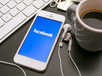 Facebook on a phone